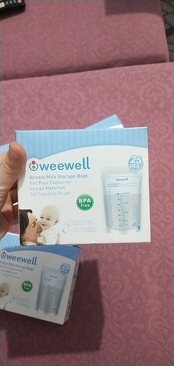 Diğer Süt saklama poşeti-şeffaf (weewell)