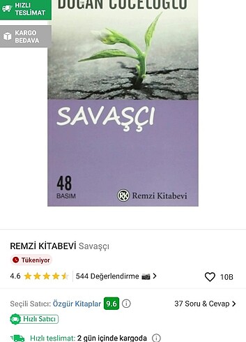 Savaşçı kitap 