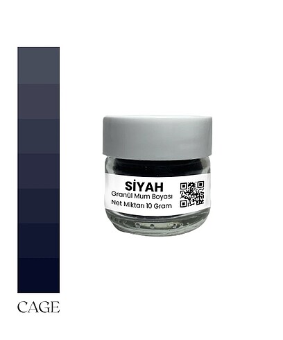 Siyah Granül Mum Boyası 10 GR
