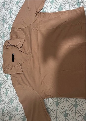 Crop polo yaka