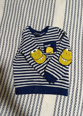 LC Waikiki Çizgili Erkek Çocuk Sweatshirt