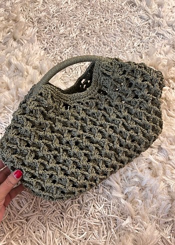  Beden Kâğıt İpten Clutch Çanta