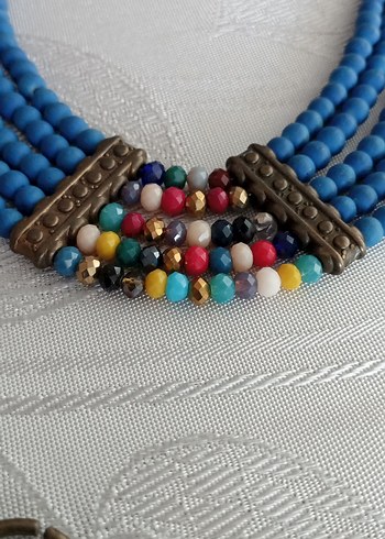 Accessorize Renkli Boncuklu Uzun Bohem Kadın Kolye