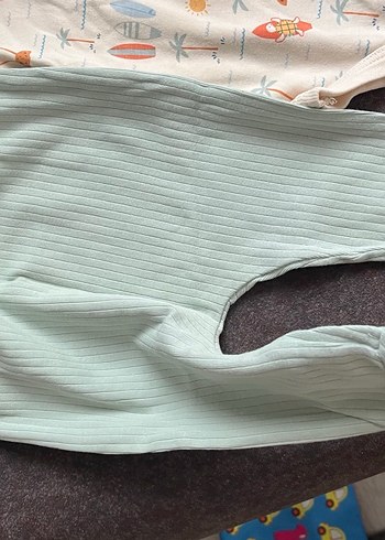 3 Ay Beden çeşitli Renk Bebek Erkek cocuk Pamuklu Kısa Kollu body ve altı