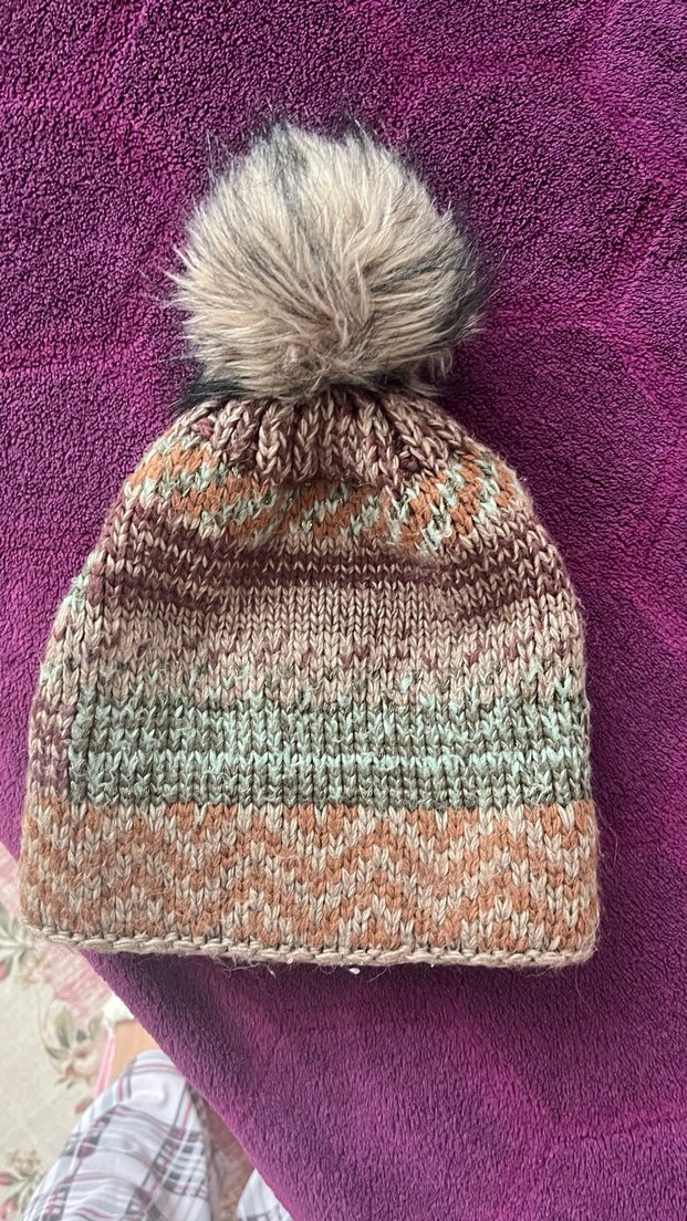 Pastel Renkli Bohem Örgü Bere şapka - Görsel 2