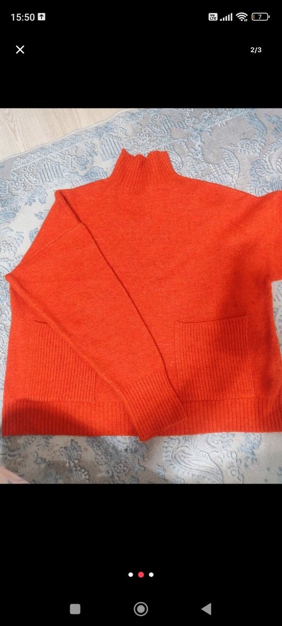 turuncu boğazlı kazak - Görsel 2