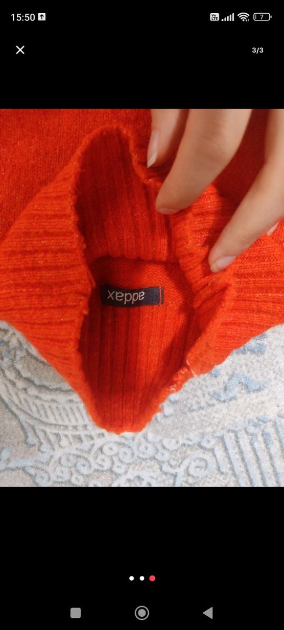 turuncu boğazlı kazak - Görsel 3