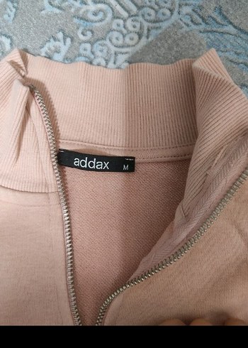 pudra Yarım Fermuarlı Kadın Sweatshirt - Görsel 2