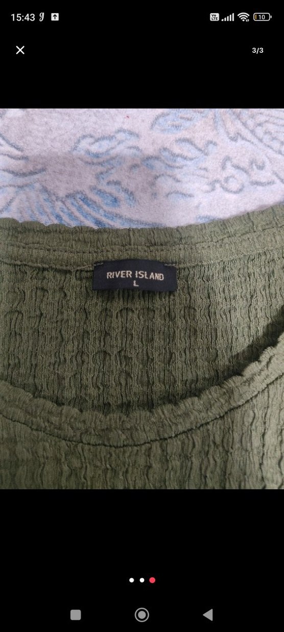 Kadın Haki Örgü Uzun Kollu Kazak - Görsel 3