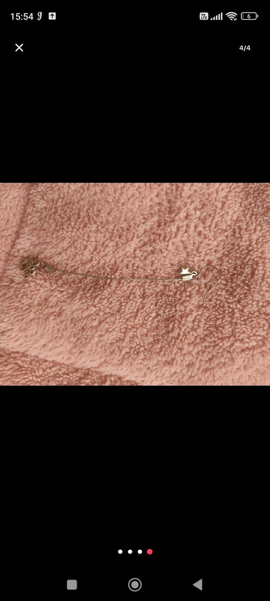 Boncuklu Pembe Bohem Küpe - Görsel 4