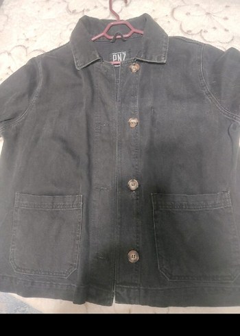 Siyah Düğmeli Kadın Denim Ceket - Görsel 2