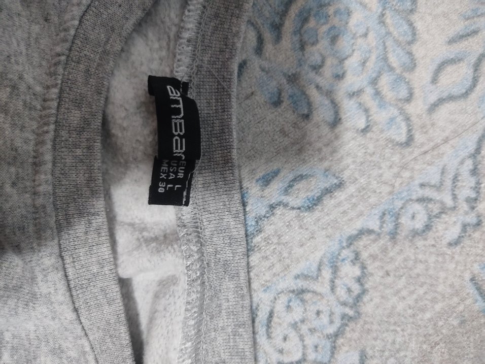 Gri Kadın Baskılı Sweatshirt - Görsel 3