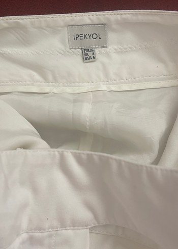 Ipekyol Beyaz Kadın Kumaş Pantolon
