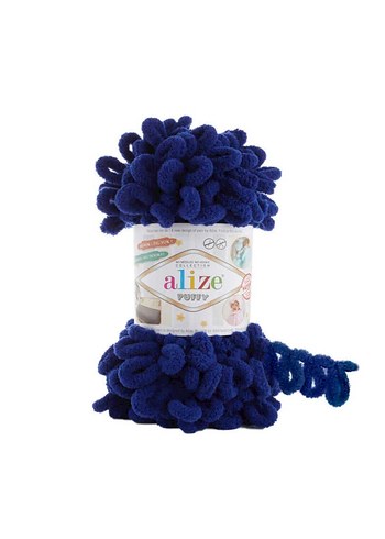 Alize lacivert puffy ip 10 adet