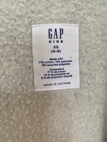 4 Yaş Beden gri Renk GAP kız çocuk sweatshirt