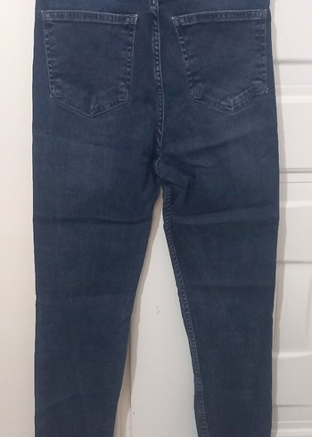 Kadın Lacivert Midi Denim Pantolon - Görsel 2