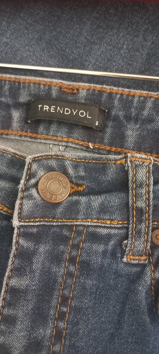 Kadın Lacivert Midi Denim Pantolon - Görsel 3