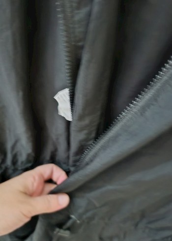 Siyah Midi Streetwear Yağmurluk - Görsel 3