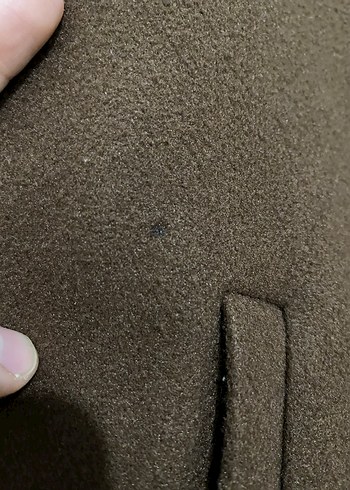 Düğmeli Kahverengi Midi Kadın Kaban ceket - Görsel 4