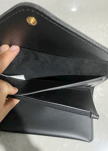 Siyah Deri Kadın Cüzdan - Görsel 4