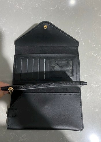 Siyah Deri Kadın Cüzdan - Görsel 6