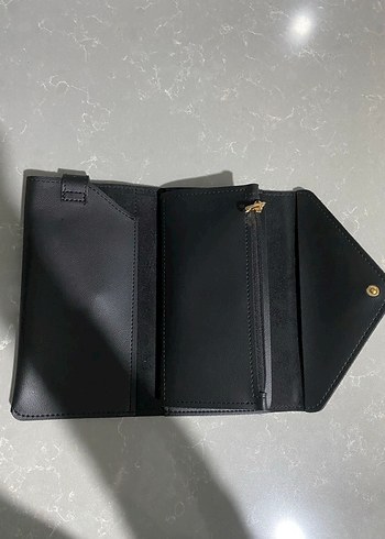 Siyah Deri Kadın Cüzdan - Görsel 3