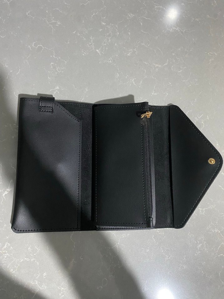 Siyah Deri Kadın Cüzdan - Görsel 3