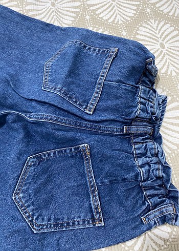 34 Beden mavi Renk Kadın Mavi Loose Fit Kot Pantolon