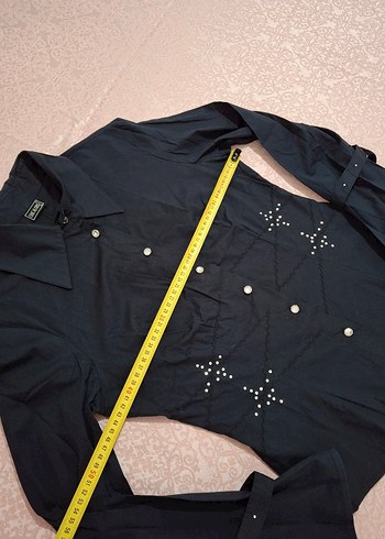 Siyah İş Ofis Kadın Gömlek - Görsel 6