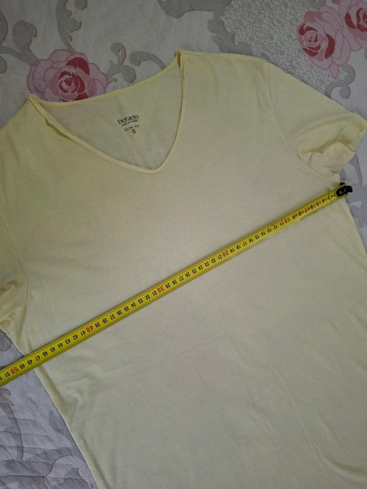 Erkek V Yaka Tişört - Görsel 4