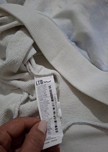 Mavi Batik Desenli Erkek Sweatshirt - Görsel 6