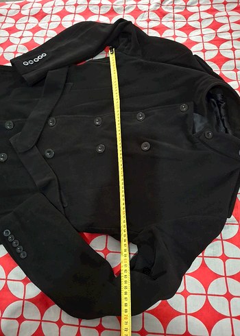 Düğmeli Siyah Erkek Midi Kaban - Görsel 4