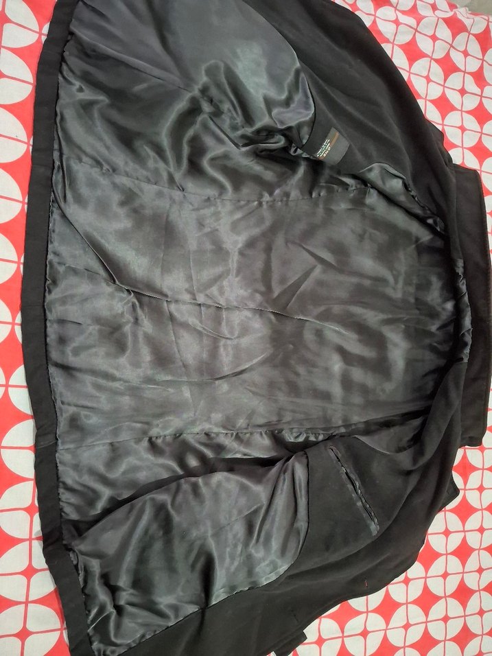 Düğmeli Siyah Erkek Midi Kaban - Görsel 5