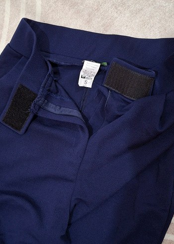 Lacivert Kadın Kumaş Pantolon Kemerli - Görsel 4