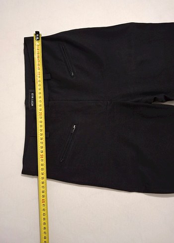 Kadın Siyah Regular Fit Kumaş Pantolon - Görsel 3