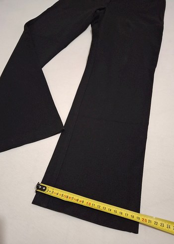 Kadın Siyah Regular Fit Kumaş Pantolon - Görsel 6