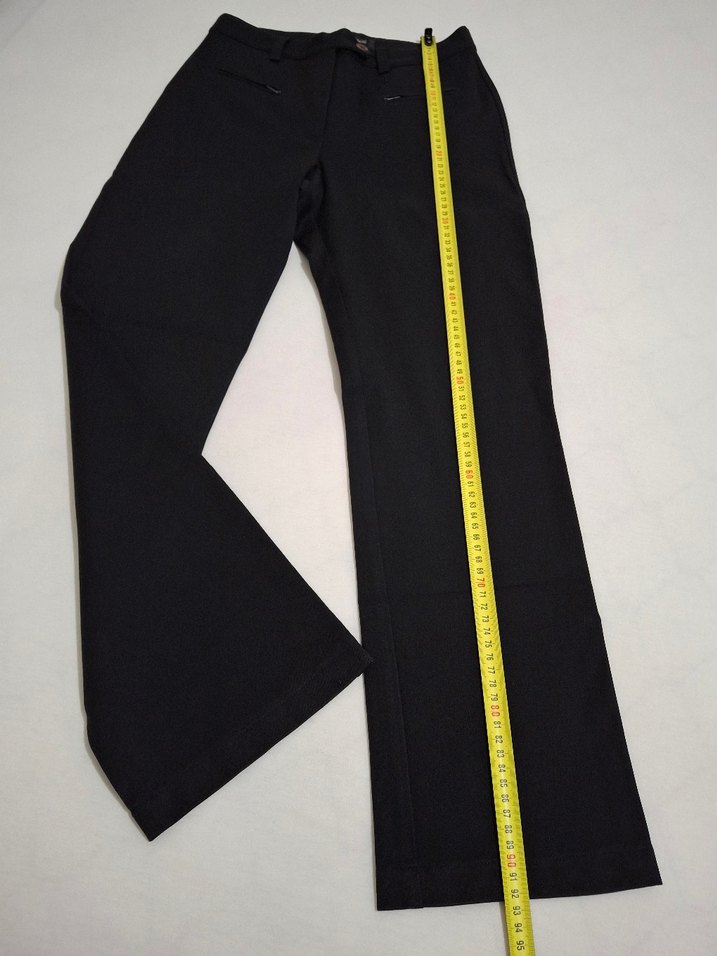 Kadın Siyah Regular Fit Kumaş Pantolon - Görsel 5