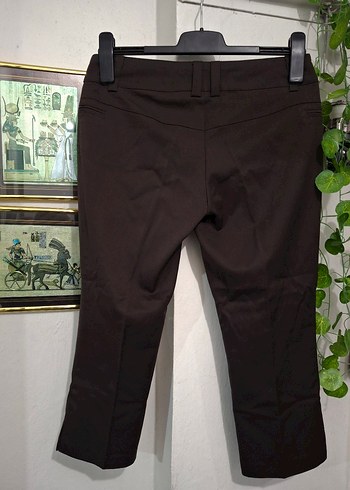 Kahverengi Kadın Kumaş Pantolon - Görsel 2