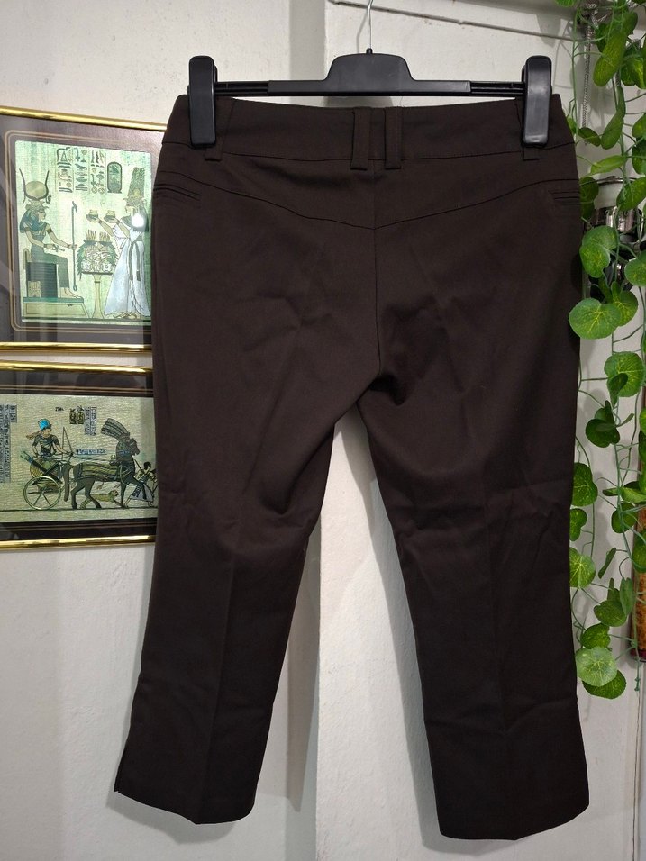 Kahverengi Kadın Kumaş Pantolon - Görsel 2