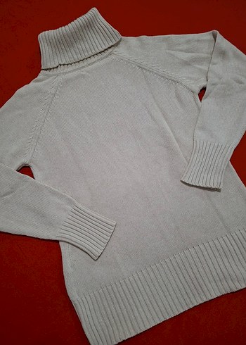 Gri Kadın Triko Balıkçı Yaka Kazak - Görsel 4