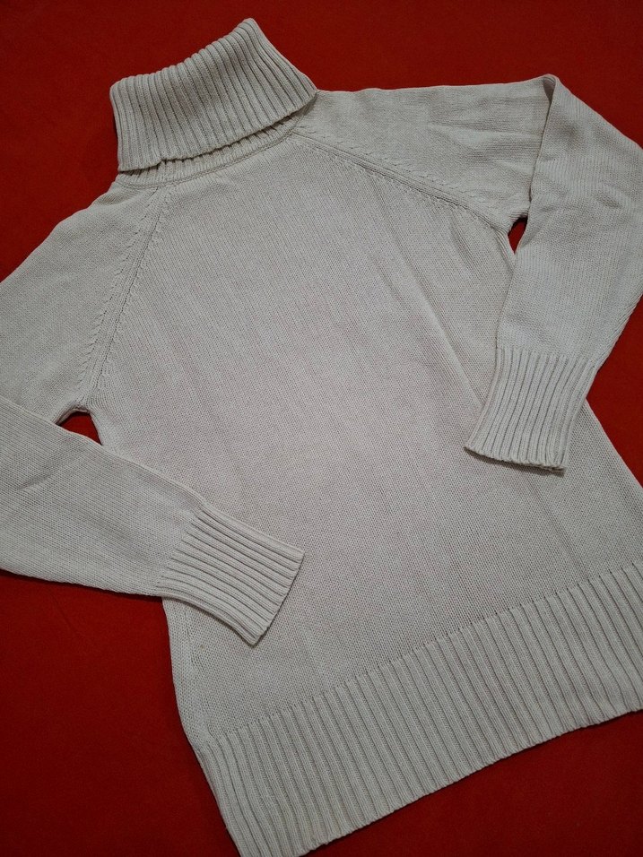 Gri Kadın Triko Balıkçı Yaka Kazak - Görsel 4