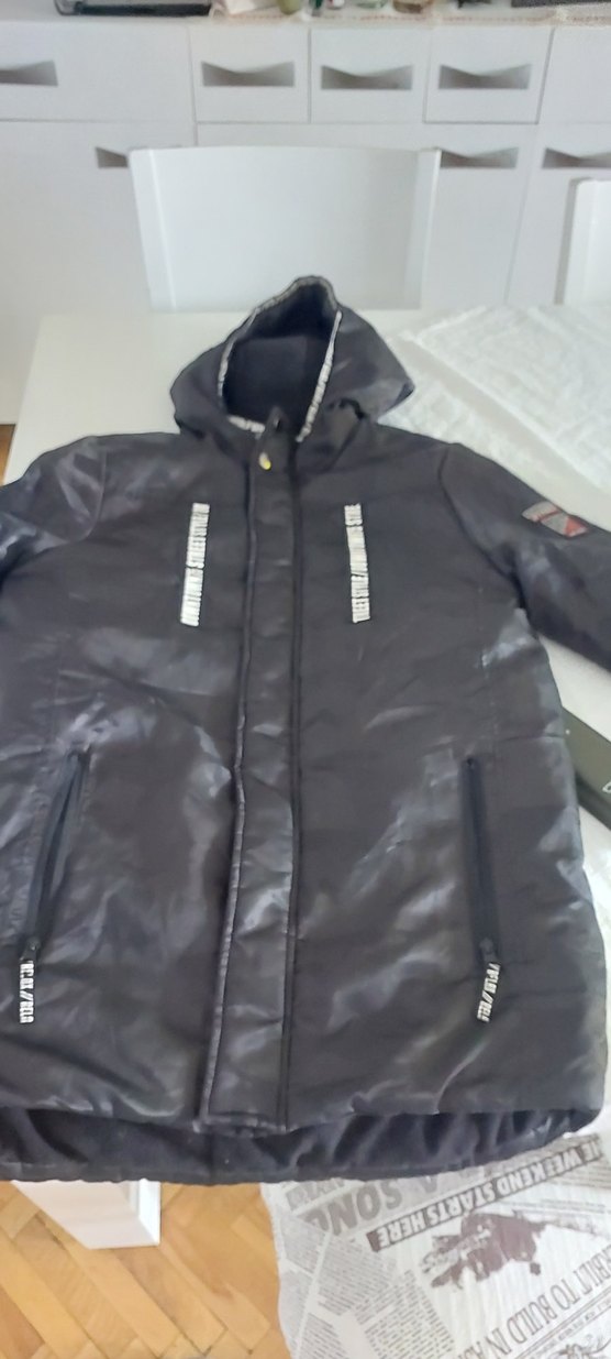 Defacto Siyah Uzun erkek cocuk Kış Montu 12 yas - Görsel 5