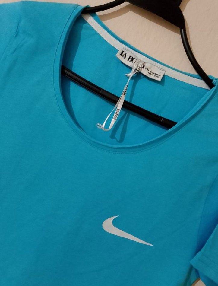 Erkek Mavi Spor Tişört - Görsel 2