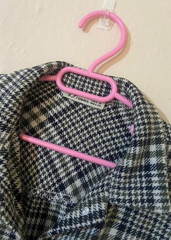 Gri Düğmeli Kadın Midi Gömlek - Görsel 2