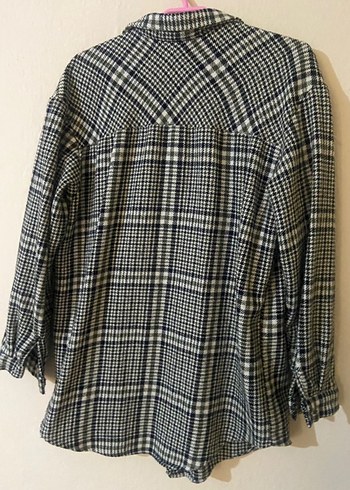 Gri Düğmeli Kadın Midi Gömlek - Görsel 3