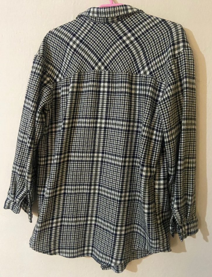 Gri Düğmeli Kadın Midi Gömlek - Görsel 3