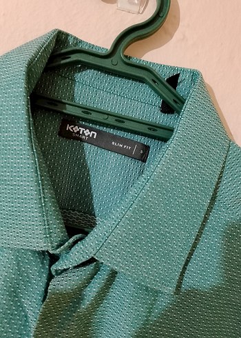 Yeşil Keten Erkek Uzun Kollu Gömlek - Görsel 2