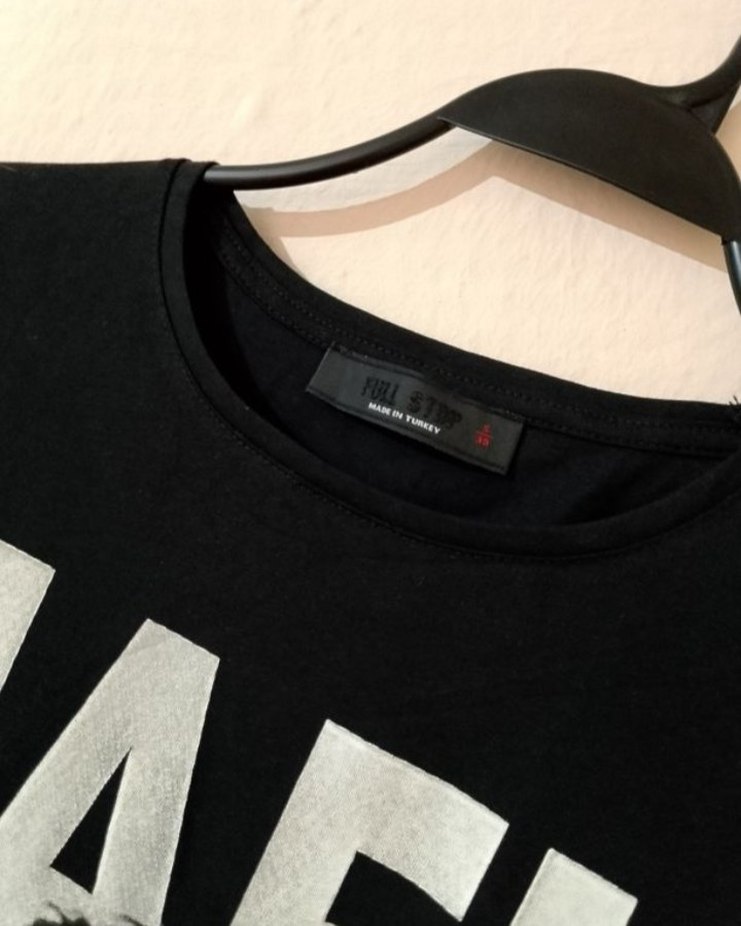 Siyah MAFIA Baskılı Erkek Tişört - Görsel 2