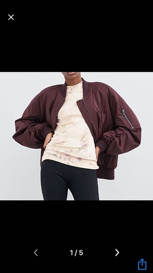 m Beden Zara bomber ceket