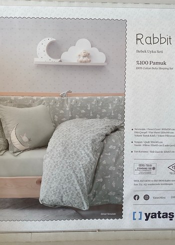 Yataş %100 pamuk Rabbit bebek uyku seti sıfır - Görsel 10